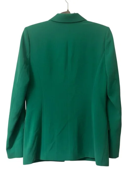 NWT Skies Are Blue Vibrant Kelly Green Pin Stripe Interior Blazer XS - Picture 2 of 3